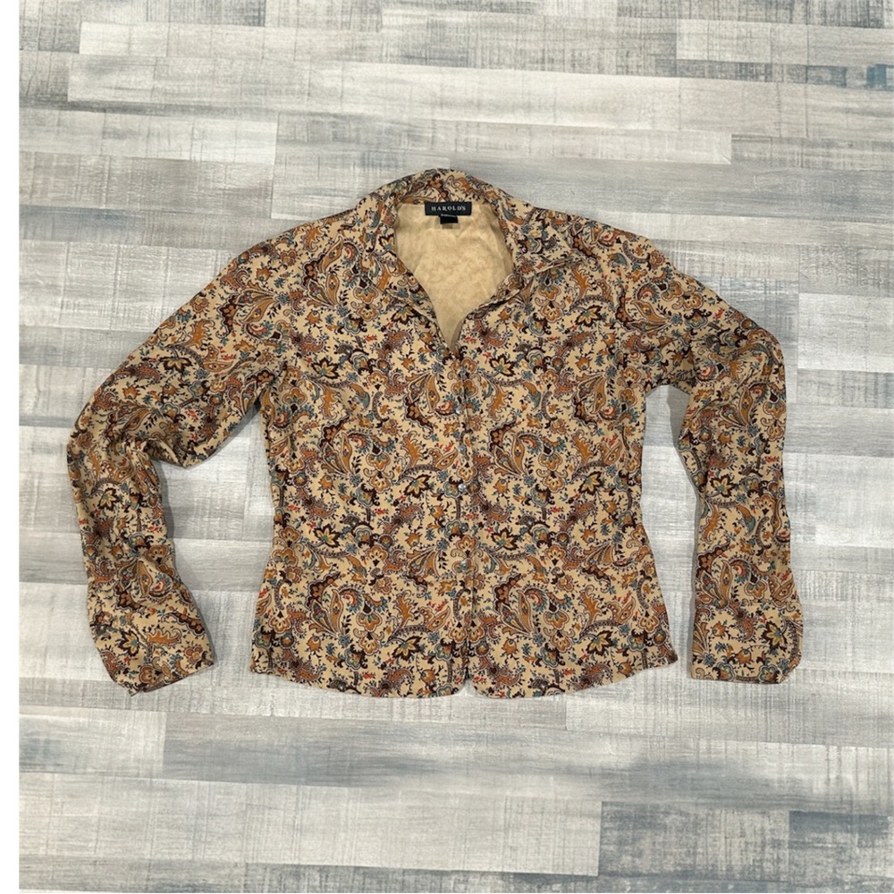 Deadstock, Y2K Harold’s Paisley Print Button Down Shirt